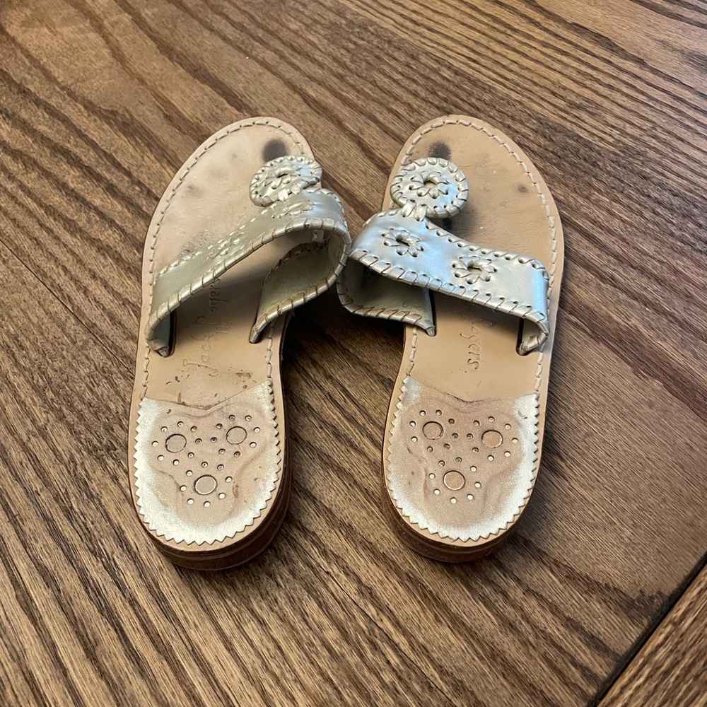 Jack Rogers metallic Hampton sandals - Picture 4 of 5